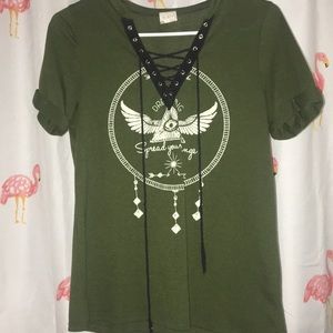 Army green t shirt